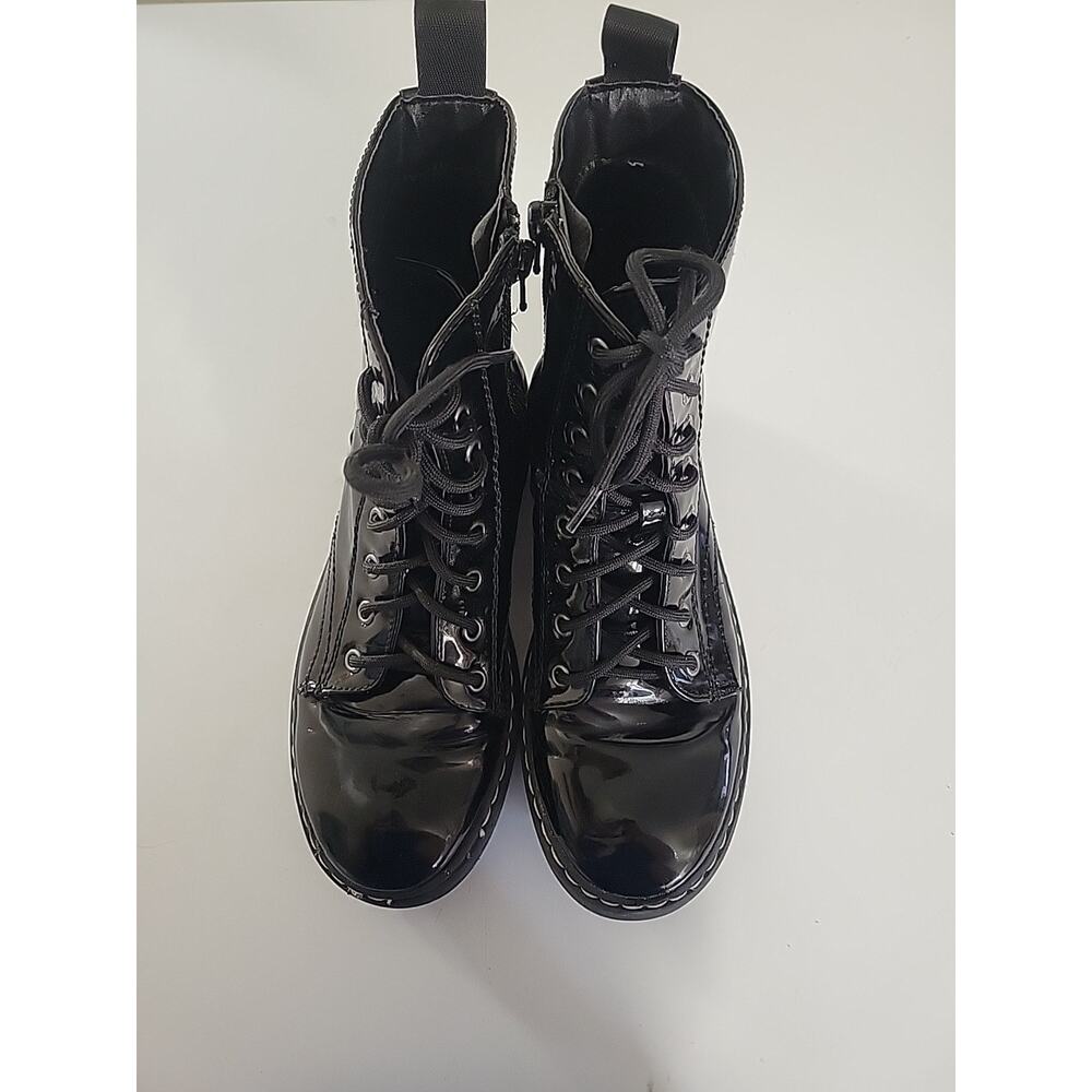 Sincerely Jules Women's Harley Leather Faux Combat Boots Punk 7.5 M